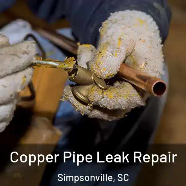  Copper Pipe Leak Repair Simpsonville, SC